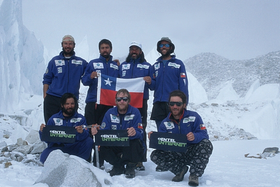 Arriba (Izq a Der) Carlos Bascou, Rodrigo Echeverría, Ernesto Olivares, Francisco Larraín Abajo (Izq a Der) José Pedro Montt, Pablo Gutiérrez, Andrés Stambuk